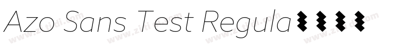 Azo Sans Test Regula字体转换